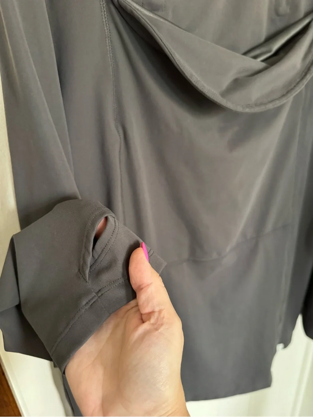 NWOT Lalabu Dad Baby Wearing LS Shirt for Hands Free Bonding Dark Gray Size XL